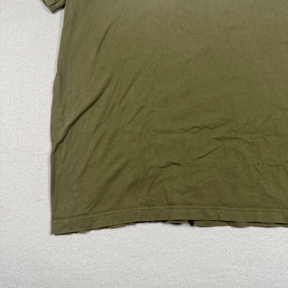 Adidas Originals ZX‎ Colorblock T-Shirt Mens XL Olive Green Cream Trefoil Logo